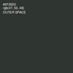 #2F3530 - Outer Space Color Image